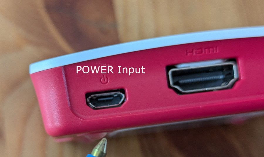 Micro-usb power IN port